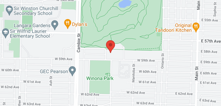 map of 101 375 W 59TH AVENUE